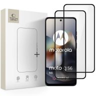   Tech-Protect Glass Fit+ Motorola G56 kijelzővédő üvegfólia, fekete (2db)