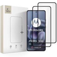   Tech-Protect Glass Fit+ Motorola G86 / G86 Power kijelzővédő üvegfólia, fekete (2db)