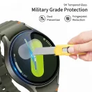 Tech-Protect Glass Fit+ Samsung Galaxy Watch 4 / 5 / 6 / 7 / FE (40mm) kijelzővédő üvegfólia, átlátszó (2db)