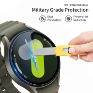   Tech-Protect Glass Fit+ Samsung Galaxy Watch 8 / Watch 9 (44mm) kijelzővédő üvegfólia, átlátszó (2db)