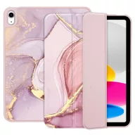   Tech-Protect Sc Pen Apple iPad 11 2025 / iPad 10.9 2022 oldalra nyíló, kitámasztható mappa tok ceruza tartóval, márvány