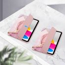 Tech-Protect Sc Pen Apple iPad 11 2025 / iPad 10.9 2022 oldalra nyíló, kitámasztható mappa tok ceruza tartóval, márvány