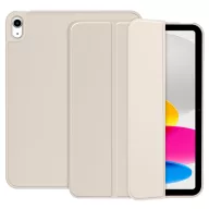   Tech-Protect Sc Pen Apple iPad 11 2025 / iPad 10.9 2022 oldalra nyíló, kitámasztható mappa tok ceruza tartóval, bézs