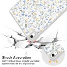 Tech-Protect Sc Pen Apple iPad 11 2025 / iPad 10.9 2022 oldalra nyíló, kitámasztható mappa tok ceruza tartóval, virág minta