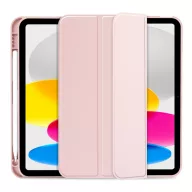   Tech-Protect Sc Pen Apple iPad 11 2025 / iPad 10.9 2022 oldalra nyíló, kitámasztható mappa tok ceruza tartóval, rózsaszín