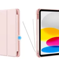   Tech-Protect Sc Pen Apple iPad 11 2025 / iPad 10.9 2022 oldalra nyíló, kitámasztható mappa tok ceruza tartóval, rózsaszín