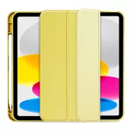   Tech-Protect Sc Pen Apple iPad 11 2025 / iPad 10.9 2022 oldalra nyíló, kitámasztható mappa tok ceruza tartóval, sárga