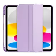   Tech-Protect Sc Pen Apple iPad 11 2025 / iPad 10.9 2022 oldalra nyíló, kitámasztható mappa tok ceruza tartóval, lila
