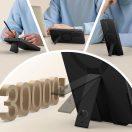 Tech-Protect Kevlar Aura Samsung Galaxy S25 Ultra MagSafe tok kameravédelemmel, kitámasztóval, fekete-narancs