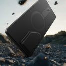 Tech-Protect Kevlar Aura Samsung Galaxy S25 Ultra MagSafe tok kameravédelemmel, kitámasztóval, fekete-narancs