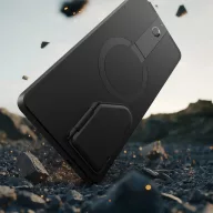   Tech-Protect Kevlar Aura Samsung Galaxy S25 Ultra MagSafe tok kameravédelemmel, kitámasztóval, fekete-narancs