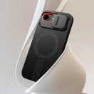 Tech-Protect Kevlar Aura Apple iPhone 17e / iPhone 16e MagSafe tok kameravédelemmel, kitámasztóval, fekete-narancs