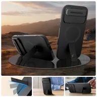   Tech-Protect Kevlar Aura Apple iPhone Air (2025) MagSafe tok kameravédelemmel, kitámasztóval, fekete-narancs