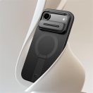 Tech-Protect Kevlar Aura Apple iPhone Air (2025) MagSafe tok kameravédelemmel, kitámasztóval, fekete-narancs