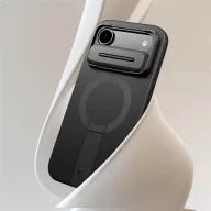   Tech-Protect Kevlar Aura Apple iPhone Air (2025) MagSafe tok kameravédelemmel, kitámasztóval, fekete-narancs