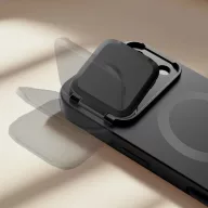   Tech-Protect Kevlar Aura Apple iPhone 17 Pro MagSafe tok kameravédelemmel, kitámasztóval, fekete-narancs