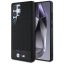 BMW Leather Tricolor Stripe Samsung Galaxy S25 Ultra MagSafe hátlap tok, fekete
