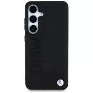   BMW Leather Big Wordmark Samsung Galaxy S25 bőr hátlap tok, fekete