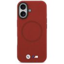BMW M FW Metal Logo Apple iPhone 17 MagSafe hátlap tok, piros