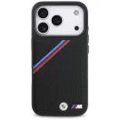 BMW M Tricolor Metal Logo Apple iPhone 17 Pro Max MagSafe hátlap tok, fekete