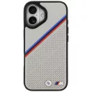 BMW M Tricolor Metal Logo Apple iPhone 17 MagSafe hátlap tok, szürke