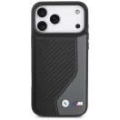 BMW M Carbon Logo Apple iPhone 17 Pro Max MagSafe hátlap tok, antracit szürke