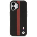 BMW M Perforated Stripe Logo Apple iPhone 17 MagSafe hátlap tok, fekete-piros