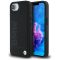 BMW Leather Hot Stamp Apple iPhone 17e / iPhone 16e MagSafe bőr hátlap tok, fekete