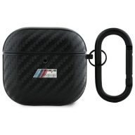   BMW PU Carbon M Collection AirPods 4 tok karabinerrel, fekete