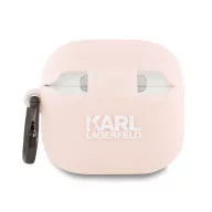   Karl Lagerfeld 3D Logo NFT Choupette Head Apple AirPods 4 szilikon tok, fekete