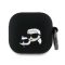 Karl Lagerfeld Silicone Karl&Chaupette Head 3D Apple AirPods 4 szilikon tok, fekete