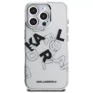   Karl Lagerfeld IML Sketched Graphic Apple iPhone 16 Pro hátlap tok kameravédő peremmel, átlátszó