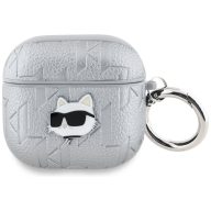   Karl Lagerfeld Monogram Choupette Head Apple AirPods 4 tok, ezüst