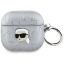 Karl Lagerfeld Monogram Karl Head Apple AirPods 4 tok, ezüst