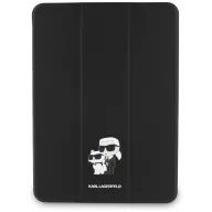   Karl Lagerfeld Saffiano Magnetic Karl &Choupette Apple iPad Air 13 2024 kihajtható tok, Mágneses, fekete