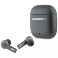   Karl Lagerfeld Metal Printed Logo TWS vezetéknélküli fülhallgató aktív zajszűréssel, ANC-ENC, fekete