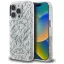Karl Lagerfeld IML Karl Script Pattern iPhone 16 Pro hátlap tok kameravédelemmel, fehér