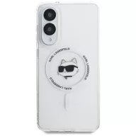   Karl Lagerfeld Button Choupette Head Printed Logo Samsung Galaxy S25 Edge hátlap tok, MagSafe, fehér