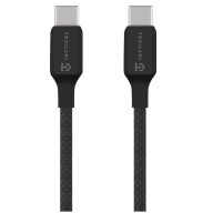  Tactical Stitch Thread USB-C-USB-C töltő- és adatkábel, szilikon, 2m, fekete