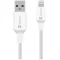 Tactical Stitch Thread USB-A-Lightning töltő- és adatkábel, szilikon, 1m, fehér