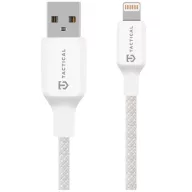   Tactical Stitch Thread USB-A-Lightning töltő- és adatkábel, szilikon, 0,3m, fehér
