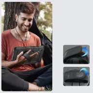   Tech-Protect Solid Samsung Galaxy Tab A9 tablet tok kitámasztóval, fekete