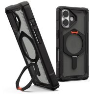   UAG Plasma XTE Apple iPhone 17 hátlap tok kitámasztóval, MagSafe, black/pop orange