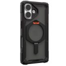 UAG Plasma XTE Apple iPhone 17 hátlap tok kitámasztóval, MagSafe, black/pop orange