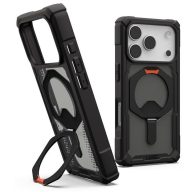   UAG Plasma XTE Apple iPhone 17 Pro hátlap tok kitámasztóval, MagSafe, black/pop orange