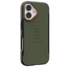 UAG Civilian Apple iPhone 17 hátlap tok, MagSafe, olive/orange