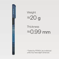   Pitaka Ultra Slim Apple iPhone 18 Pro / 17 Pro hátlap tok, Aramid, MagSafe, moonrise