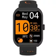   Colmi P86 okosóra AMOLED kijelzővel, pulzusméréssel, 1ATM vizállóssággal, fekete