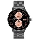 Colmi V89 okosóra AMOLED kijelzővel, pulzusméréssel, véroxigénméréssel, acél fekete