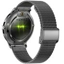 Colmi V89 okosóra AMOLED kijelzővel, pulzusméréssel, véroxigénméréssel, acél fekete